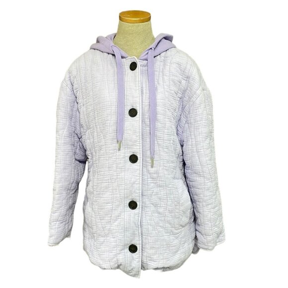 Avec Les Filles Purple Button Up Pockets Size Small S - Picture 3 of 15